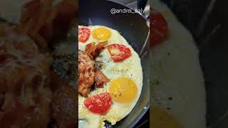 andreibaly music egg brakfast andreibaly food andrekotti cook cheese recipe bekon op [upl. by Niloc]