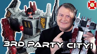 TRANSFORMERS METROPLEX 3rd Party YC001 Fortress Review [upl. by Schweitzer]