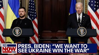 BidenZelenskyy joint news conference We want to see Ukraine win this war  LiveNOW from FOX [upl. by Ariadne985]