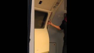 QANTAS 767 FINAL FLIGHT  DOOR LEFT ONE CLOSING FOR THE LAST TIME  27 DEC 2014 QF767 [upl. by Shriner]