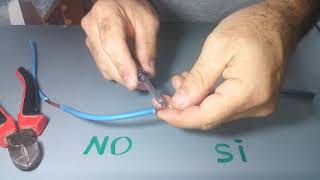 COMO EMPALMAR CORRECTAMENTE CABLES ELÉCTRICOS UNIPOLAR PARA INSTALACIONES DOMICILIARIAS [upl. by Happ]