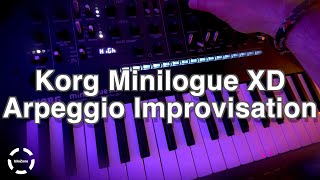 Korg Minilogue XD Arpeggio Improvisation Part2 [upl. by Chicky]