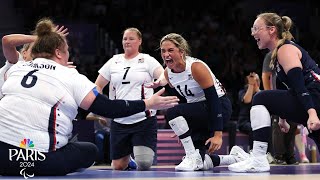 Team USA downs China for THIRD STRAIGHT sitting volleyball gold at Paralympics  NBC Sports [upl. by Eniamerej670]