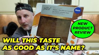 NEW Tesco Finest Belgian Chocolate amp Cornish Sea Salted Caramel Tart REVIEW [upl. by Ahsiled]