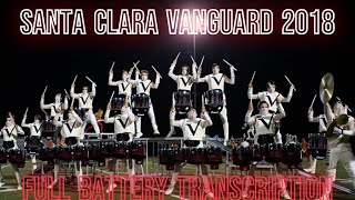 Santa Clara Vanguard 2018  Babylon  Full Battery Transcription [upl. by Ttesil]