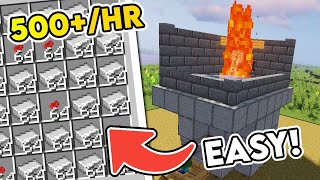 Easiest Iron Golem Farm Design  Minecraft 120 Iron Farm Tutorial  500 Per Hour [upl. by Eelamme]