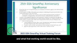 GSA SmartPay Program Update [upl. by Irrac]