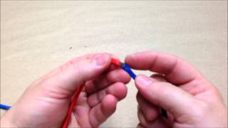 How to Join Two Different Colors of Paracord [upl. by Akalam62]