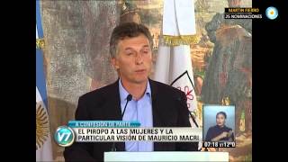 Visión 7 Macri y su particular visión del piropo a las mujeres [upl. by Ilsel]