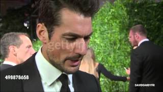 David Gandy at the British Fashion Awards 23112015 [upl. by Ashely]