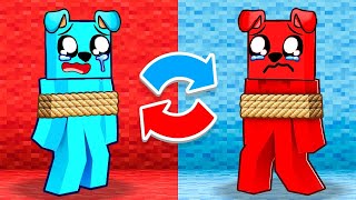 ZAMIENIAMY SIĘ KOLORAMI w Minecraft 🔵🔴🎨 [upl. by Adair]