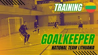 Training National Team Lithuania Futsal  Goalkeeper [upl. by Nivac518]