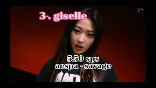 5 fastest giselle raps [upl. by Kellyn143]