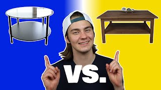 WHICH IS BETTER 2 INEXPENSIVE IKEA COFFEE TABLES [upl. by Dimphia]