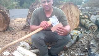 Coucil Tool Velvicut American Felling Axe Field use [upl. by Nabru]