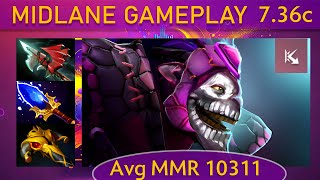 ⭐ 736c Dazzle KDA  25 KP  72 Mid Gameplay  Dota 2 Top MMR [upl. by Lemraj983]