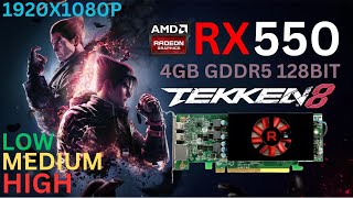 AMD RX 550 Tekken 8 Gaming Performance 2024 [upl. by Ranee]