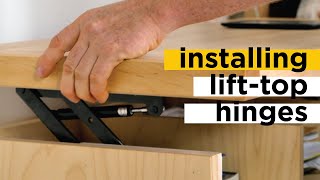 Installing Lift Top Coffee Table Hinges [upl. by Wendell276]