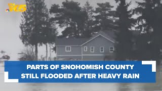 Portions of Snohomish County remain underwater after heavy rain [upl. by Tifanie]