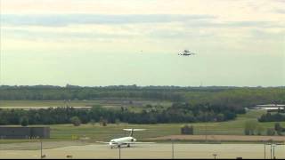 Shuttle Discovery Lands at Dulles [upl. by Golter646]