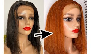 HOW TO DYE HAIR FROM BLACK TO GINGER  WATER COLOR METHOD [upl. by Aciram]