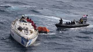 Dramatic rescue while I was sailing across the Atlantic Feb 2017 [upl. by Squire976]