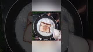 EASY MILK BREAD DESSERT tastyfood10minutesrecipequickdessertdessertbreadmilkcustardshorts [upl. by Gile]