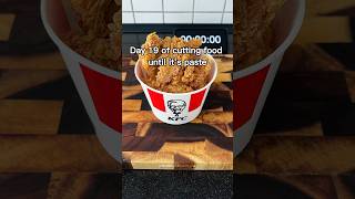 Cutting food until it’s paste fried chicken foodcutting satisfying kfc [upl. by Romeon467]