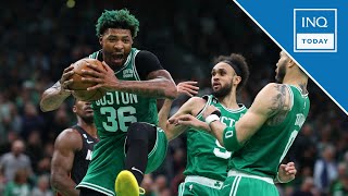 NBA Celtics cruise past Heat in Game 5 extend series again  INQToday [upl. by Adlei]