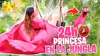 24 HORAS DE PRINCESA EN LA JUNGLA 😂 Sandra Cires Art [upl. by Eleynad]