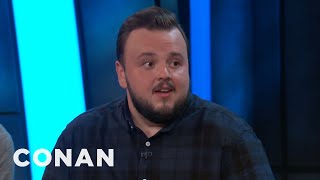 John Bradley Compares Kit Harington To The Mona Lisa  CONAN on TBS [upl. by Gnirol]