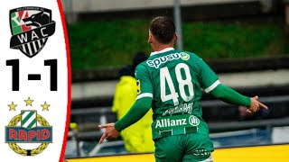 Wolfsberger AC vs SK Rapid Wien 11 All Goals and Extended Highlights [upl. by Airrotal]