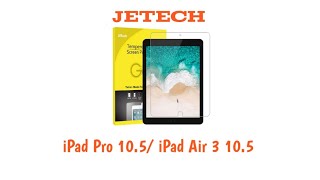 JETech  Tempered Glass Screen Protector For iPad Pro 105quot and iPad Air 3 105quot 2019 [upl. by Sucirdor]