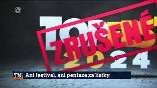 Markiza Televizne noviny Ani festivalani peniaze za lístky [upl. by Ahsinned]