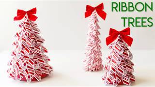 Easy DIY 3D Ribbon Trees [upl. by Midas]