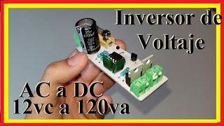 Inversor de corriente directa a corriente alterna 12v corriente directa a 120v corriente alterna [upl. by Evie]