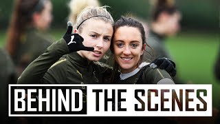 Behind the scenes at Arsenal Women training [upl. by Cyd198]