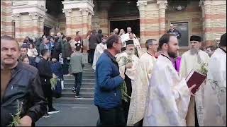 Procesiune de Florii la Catedrala Mitropolitană din Sibiu [upl. by Nailil663]