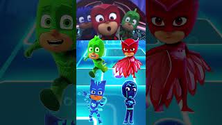 PJ Masks  Gekko 🆚 Owlette 🆚 CatBoy 🆚 Night Ninja X Dance Song Tiles Hop EDM Rush shorts [upl. by Sandon358]