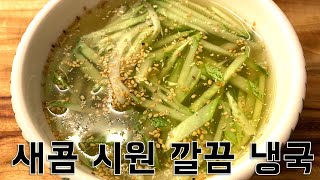 새콤 시원 오이 냉국 Cold Cucumber Soup Side Dish by Korean Grandmother Halmeoni Recipe [upl. by Argella52]