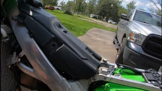 20192023 kx450 fuel tankpump replacement [upl. by Suckram589]