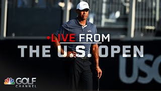 Tiger Woods misses cut after disappointing Round 2  Live From the US Open  Golf Channel [upl. by Atsilac]