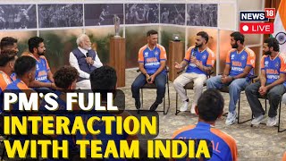 PM Modi Live  T20 World Cup WinningTeam Indias Interaction With PM Modi Live  Team India  N18L [upl. by Notsgnik]