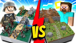 LEGO vs MINECRAFT WW2 SPEED BUILDBATTLE [upl. by Fougere]