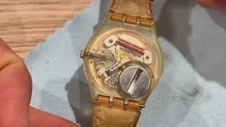 How to Change the Watch Battery in a Swatch Watch [upl. by Ahseetal322]