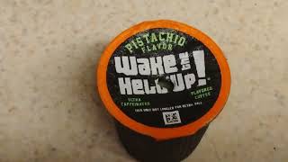 Wake The Hell Up® Pistachio Flavored Single Serve Coffee Pods [upl. by Atikahs90]