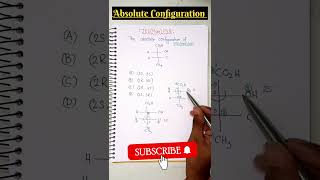 ❌ Absolute Configuration  JEE Main16 🔥🔥🔥shorts neet jeemains iitjee boardexam [upl. by Zetram838]