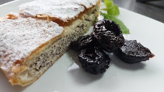 TopfenMohnstrudel ein Rezept aus dem Waldviertel Unbedingt ausprobieren schmeckt köstlich [upl. by Nwadahs]