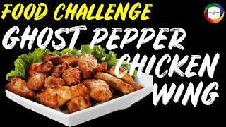 VERY HOT GHOST PEPPER CHICKEN WING FOOD CHALLENGE  BUFFALO WINGS CHALLENGE  Riya And Sera [upl. by Bore]