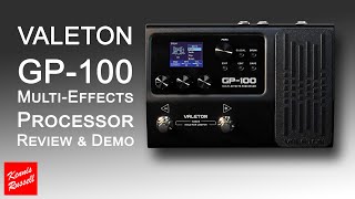 Valeton GP100 MultiEffects Processor  Review amp Demo [upl. by Ylreveb]